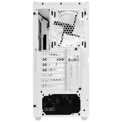 Rampage ZUKO 600W 80+ BRONZE Beyaz 4*14cm Rainbow Fan Metal Panel Temper Camlı Oyuncu Kasası