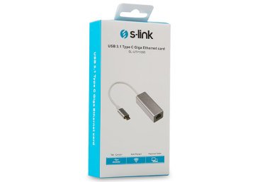 S-link SL-UTY1005 TYPE-C TO RJ45 10/100/1000M GIGABIT ETHERNET