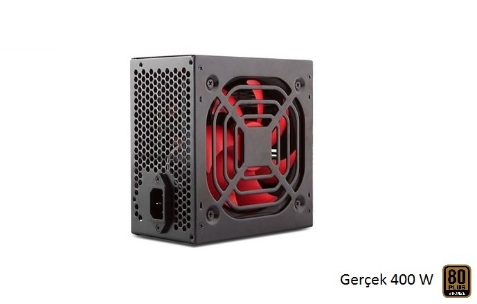 Everest GX400A Real-400W Peak 460 W 80 Plus Bronze 12cm Fanlı Power Supply...Yüksek Verimli 80 Plus Bronz Sertifikalı Gerçek 400W Güçlü 24 Pin Çıkışlı 80 Plus Power Supply