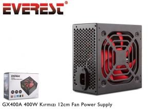 Everest GX400A Real-400W Peak 460 W 80 Plus Bronze 12cm Fanlı Power Supply...Yüksek Verimli 80 Plus Bronz Sertifikalı Gerçek 400W Güçlü 24 Pin Çıkışlı 80 Plus Power Supply