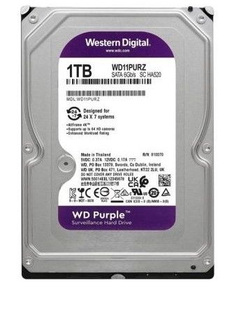 Western Digital Purple WD11PURZ SATA 3.0 5400 RPM 3.5'' 1 TB Harddisk