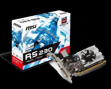 MSI R5-230-1GD3H R5 230 1GB DDR3 LP DVI HDMI VGA