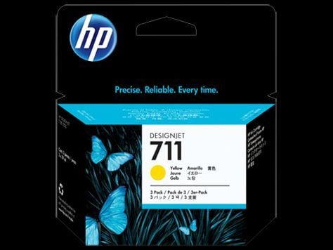 HP CZ136A (711) SARI 3 LU PAKET 29 ML GENIS FORMAT MUREKKEP KARTUSU