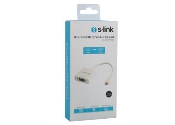 S-link SL-MCHVS20 Micro HDMI to VGA+Audio Çevirici