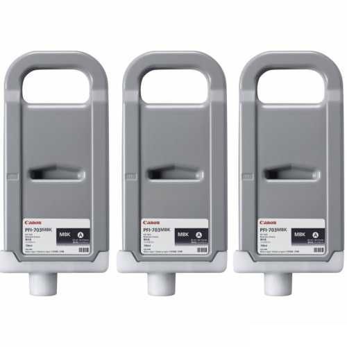 CANON 2962B003 PFI-703MBK (3LU) MAT SIYAH KARTUS (700 ML X 3)IPF 810/IPF 815/IPF 820/IPF 825