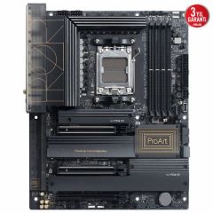 ASUS MB PROART X670E-CREATOR WIFI AMD X670E AM5 DDR5 6400 2XUSB4(THUNDERBOLT) HDMI 4X M2 USB3.2 WİFİ 6E AURA RGB 10GBİT + 2.5GBİT LAN ATX 128GB’A KADAR RAM DESTEĞİ PCIE5.0 ASUS 5X PROTECTION III