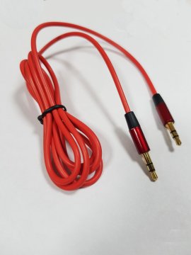 Kırmızı 1.20 cm 3.5m /M to 3.5m Stereo Ses Kablosu