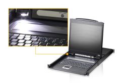 ATEN CL1316N-ATA-AG 16P PS/2 USB VGA LCD KVM SWITCH W/USA KB