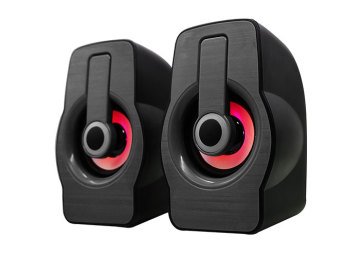 Snopy SN-X23 2.0 Multimedia RGB Işıklı 3W*2 Siyah USB Speaker