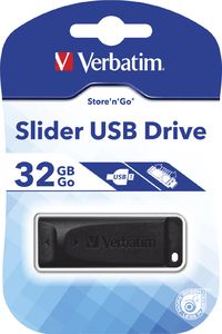 Verbatim 98697 32GB Store N Go USB 2.0 Slider Bellek Siyah