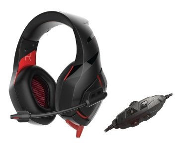 Rampage RM-K7 MAGNIFIC Siyah/Kırmızı 7.1 Surround Sound System USB Mikrofonlu Oyuncu Kulaklığı