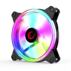 RAMPAGE 6C-120 120mm Double Ring 6 Renk Aydınlatmalı Kasa Fanı
