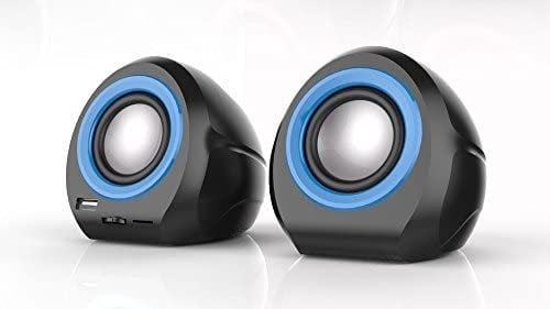 Mikado MD-179 2.0 Siyah/Mavi Usb+SD+FM Radyolu Speaker