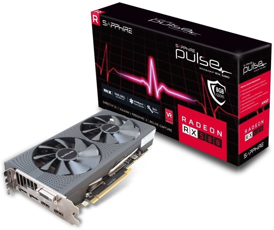 Sapphire RX580 PULSE GDDR5 8GB 256Bit AMD Radeon DX12 Ekran Kartı