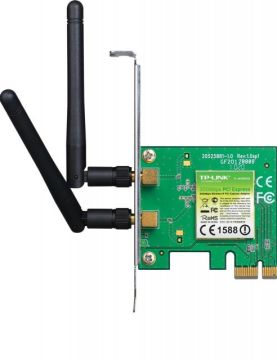 Kablosuz,300Mbps,2 Adt 2dBi Değiştirilebilir Antenli PCI Express Adaptör TL-WN881ND