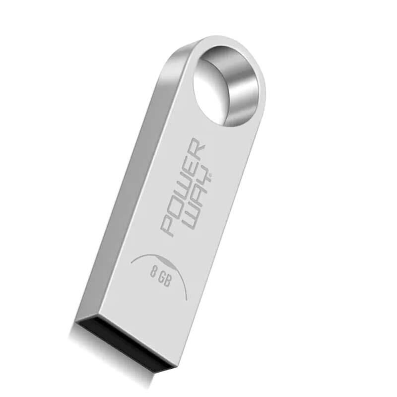 22083 - POWERWAY 8 GB METAL USB 2.0 FLASH BELLEK