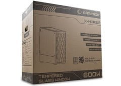 Rampage X-HORSE Tempered Glass 600W 80 Plus Bronze 4*Rainbow Fan 1*Usb 3.0 1*Usb 2.0 Gaming Kasa