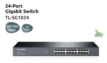 TP-LINK TL-SG1024 10/100/1000Mbps 24xPort %40 Güç Tasarruflu Raf Tipi Switch