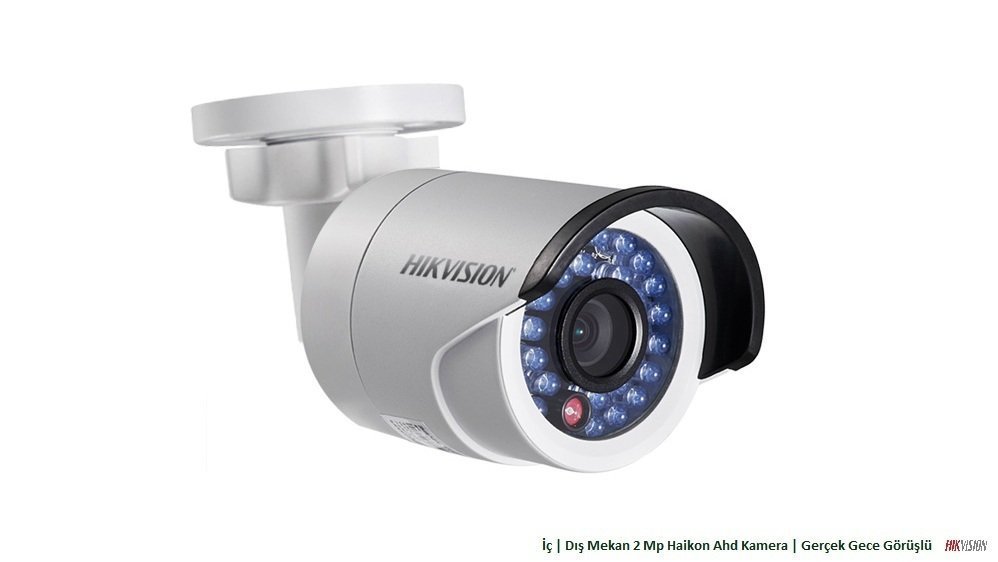 Haikon 2Mp Kamera DS-2CE16D0T-IR İç Dış Mekan - TVI 1080P Turbo Hd 3.6mm Gerçek Gece Görüşlü