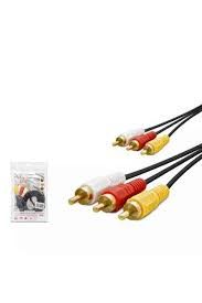 HADRON HDX1024 3.5MM (M) TO 2RCA (M) KABLO 2LINE GOLD 1.5M SİYAH