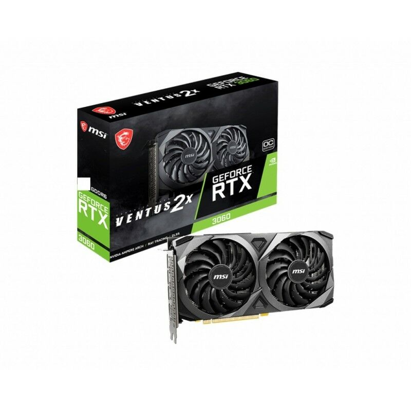 MSI GEFORCE RTX3060 VENTUS 2X OC 8GB GDDR6 128bit PCIE Express 4.0/3xDP,1xHDMI