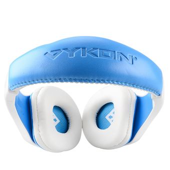 VYKON MQ44 Superb 3.5mm Mikrofonlu Kulaklık Microphone Mavi Beyaz