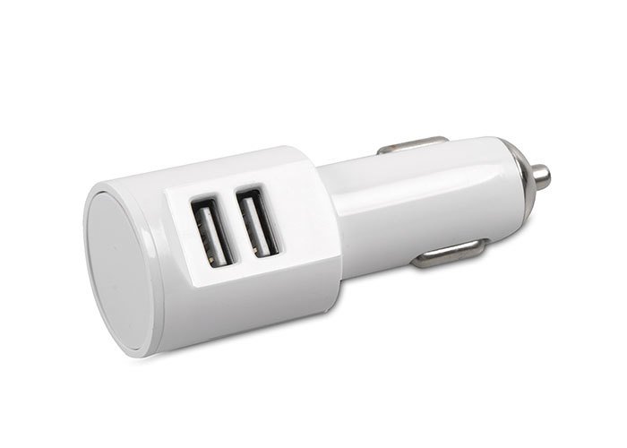 S-Link IP-818 2.1A 2*Usb Beyaz Renk Araç Çakmaklık Şarjı