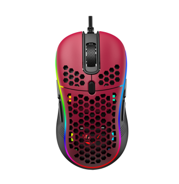 Rampage SMX-R85 GENTLE 6400dpi Kırmızı RGB Ledli Süper Hafif Makrolu Gaming Oyuncu Mouse