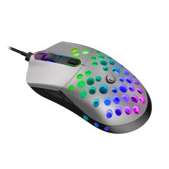 Rampage SMX-R66 ROCKET Ultra Hafif Gümüş RGB Ledli 12000dpi Gaming Oyuncu Mouse