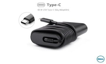Compaxe CLD-511 Dell Notebook Şarj Aleti 65W Usb-C Güç Adaptörü... Yüksek Verimli 20V 3.25A / 15V 3A / 9V 3A 65W Type  C Konnektörlü Kolay Taşınabilir Tasarım Dell Adaptör