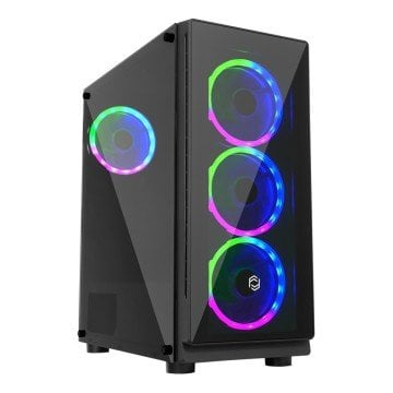 Frisby Gaming Kasa (Dual-Ring 3 Renk Fan) FC-9280G Powersız Boş Kasa