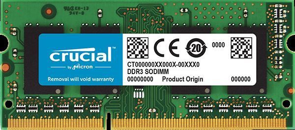 Crucial CT51264BF160B 4GB 1600MHz DDR3 SODIMM CL11 1.35v