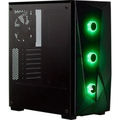CORSAIR CC-9020131-EU SPEC-DELTA RGB TEMPERED GLASS MID-TOWER ATX GAMING CASE +CV550 POWER SUPPLY BLACK