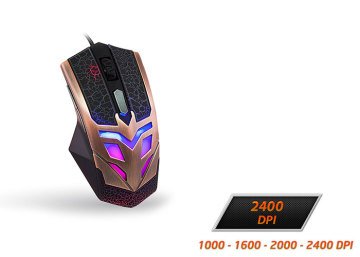 Everest SM-614 Usb 6D Bronze Kaplama Oyun Mouse