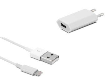 S-link IP-545 1000MA iPhone 5 2 in 1 Ev+Data Şarj Kablosu