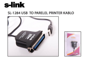 S-link SL-1284 USB TO PRINTER ÇEVİRİCİ KABLO
