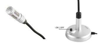Snopy Sn-66m Masaüstü Mikrofon - Gümüş Siyah 3.5 mm Jack Esnek Gövde