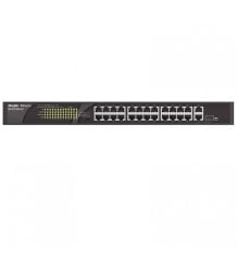 RUIJIE RG-ES126S-LP 24port 10/100 180w FULL PoE 1X Gigabit UPLINK Yönetilemez Poe Switch