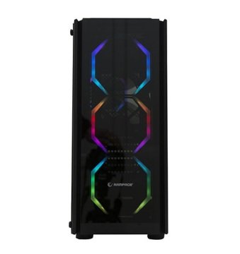 Rampage Miracle-V1 Rgb Fanlı Gaming Kasa - Tempered Camlı Oyuncu Kasası