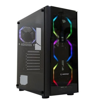 Rampage Miracle-V1 Rgb Fanlı Gaming Kasa - Tempered Camlı Oyuncu Kasası