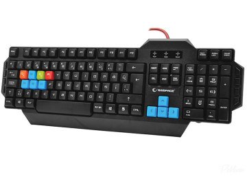 Rampage Kb-R06 Oyuncu Tasarım Örgü Kablolu Gaming Klavye - Renkli Tuşlar