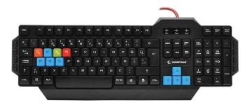 Rampage Kb-R06 Oyuncu Tasarım Örgü Kablolu Gaming Klavye - Renkli Tuşlar