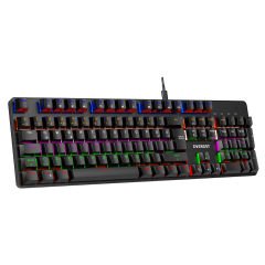 Everest KB-MK1 Lumos Siyah USB Rainbow Aydınlatmalı RED Switch Full Anti-Ghosting Mekanik Gaming Oyuncu Klavye