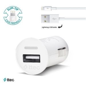 Ttec - Compact iPhone Lightning 1000mA USB Araç Şarj Cihazı - 2CKC752