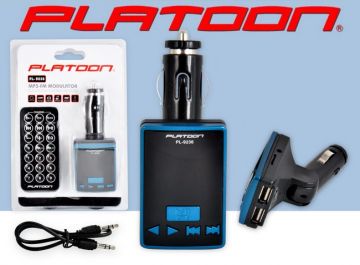 PL-9236 1.8 TFT 2 USB FM TRANSMITTER SD/USB