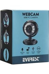 Everest SC-824300K UsbMikrofonlu GörüşLedli Webcam PcKamera Everest