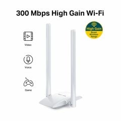 TP-LINK MERCUSYS MW300UH 300MBPS HIGH GAIN WIRELESS USB ADAPTER MICRO USB 2.0 2 EXTERNAL  ANTENNAS