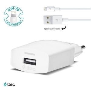 Ttec - Compact iPhone Lightning Seyahat Şarj Cihazı - 1000mA - 2SCC2001