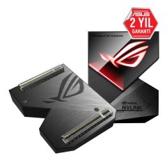 ASUS ROG NVLINK BRIDGE 4 SLOT AURA SYNC RGB RTX 2080 TI VE 2080 MODELLERİ UYUMLUDUR
