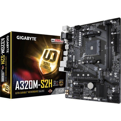 GIGABYTE A320M-S2H Soket AM4 DDR4 3200 MHzM.2 HDMI DVI VGA Anakart